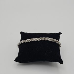 American Eagle white braided chain bracelet